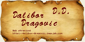 Dalibor Dragović vizit kartica